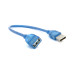 Дата кабель USB 2.0 AM/AF 0.3m blue transparent Voltronic (YT-AM/AF-0,3TBL) – Voltronic