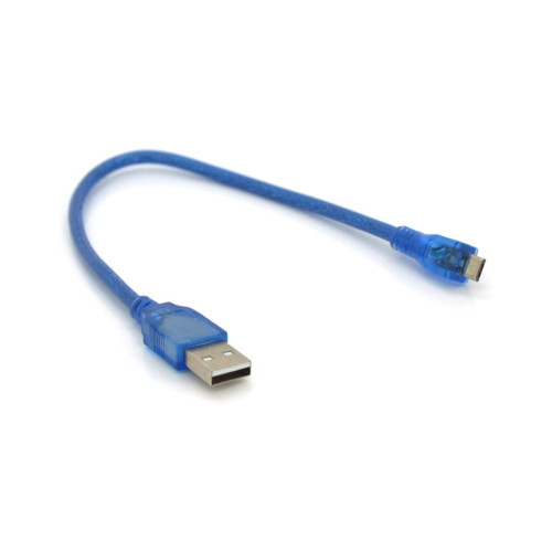 Дата кабель USB 2.0 AM to Micro 5P 0.3m blue Voltronic (YT-AM/Mc-0.3B/05425) – Voltronic