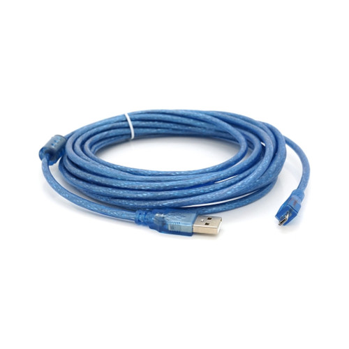 Дата кабель USB 2.0 AM to Micro 5P 5.0m blue Voltronic (YT-AM/Mc-5B/05424) – Voltronic