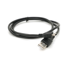 Дата кабель USB 2.0 AM to Mini 5P 0.8m black Voltronic (YT-C/AM-1MnB/5728)