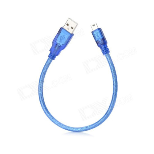 Дата кабель USB 2.0 AM to Mini 5P 0.3m blue Ritar (YT-C/AM-0.3MnBl/10336) – Ritar