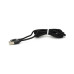 Дата кабель USB 2.0 to Lightning 2.0m 2A magnetic nylon black PiPo (18166) – Pipo