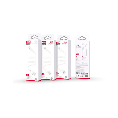 Дата кабель USB 2.0 AM to Micro 5P 1.0m white XO (NB230_M_White) – XO (вид 1)