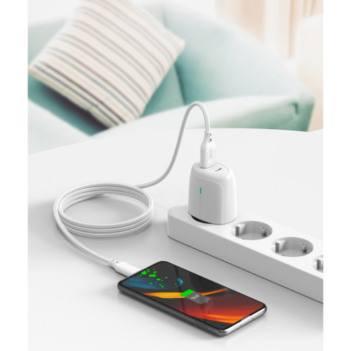 Дата кабель USB 2.0 AM to Micro 5P 1.0m braided white XO (NB235_M_White) – XO (вид 1)