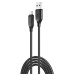 Дата кабель USB 2.0 AM to Micro 5P 1.0m braided black XO (NB235_M_Black) – XO