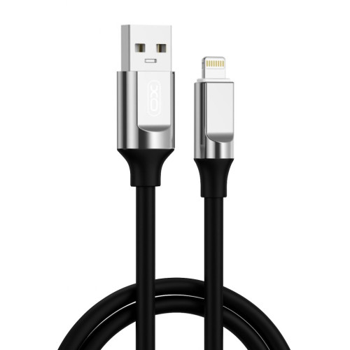 Дата кабель USB 2.0 AM to Lightning 1.0m 6A silicone black XO (NB251_L_Black) – XO