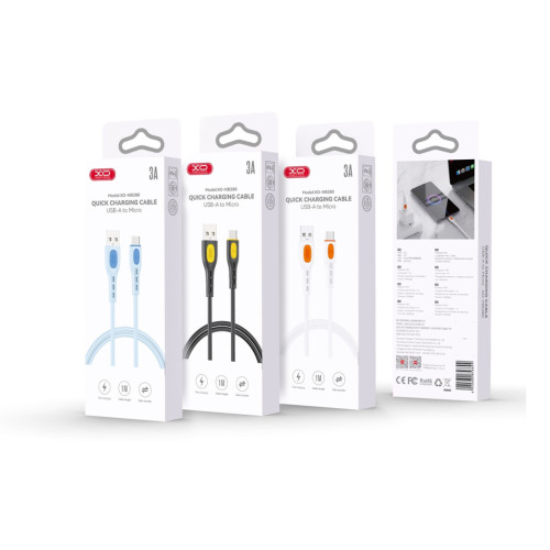 Дата кабель USB 2.0 AM to Micro 5P 1.0m white XO (NB280_M_White) – XO (вид 1)