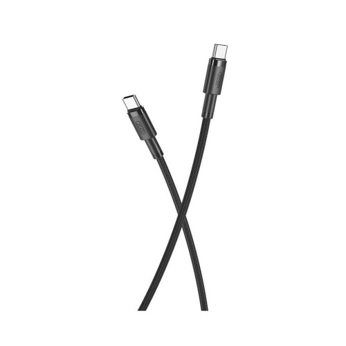 Дата кабель USB-C to USB-C 1.0m 100W braided black XO (NBQ199_С_Black) – XO