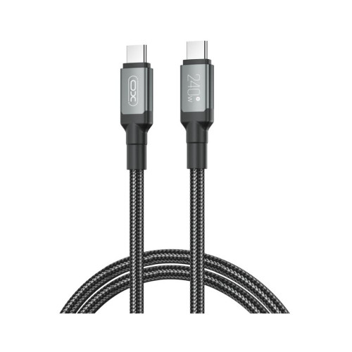 Дата кабель USB-C to USB-C 2.0m 240W black XO (NBQ264B_С_Black) – XO