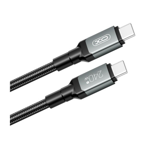 Дата кабель USB-C to USB-C 2.0m 240W black XO (NBQ264B_С_Black) – XO (вид 1)