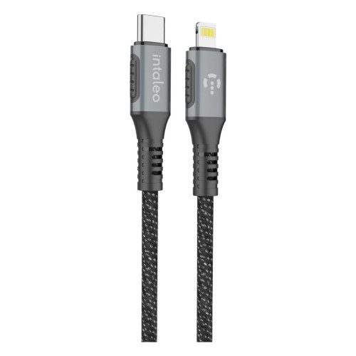 Дата кабель USB-C to Lightning 1.2m CBGPD30WTL1 30W grey Intaleo (1283126518089) – Intaleo