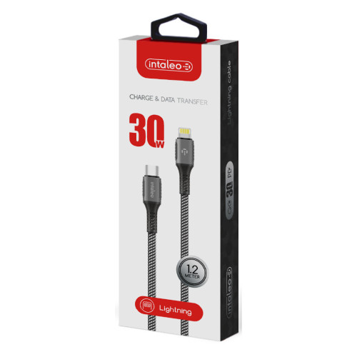 Дата кабель USB-C to Lightning 1.2m CBGPD30WTL1 30W grey Intaleo (1283126518089) – Intaleo (вид 1)
