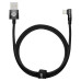 Дата кабель USB 2.0 AM to Lightning 1.0m 2.4A 90° corner black Baseus (CAVP000001) – Baseus