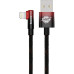 Дата кабель USB 2.0 AM to Lightning 2.0m 2.4A 90° corner black/red Baseus (CAVP000120) – Baseus (вид 1)