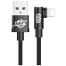 Дата кабель USB 2.0 AM to Lightning 2.0m 1.5A 90° corner black Baseus (CALMVP-A01) – Baseus