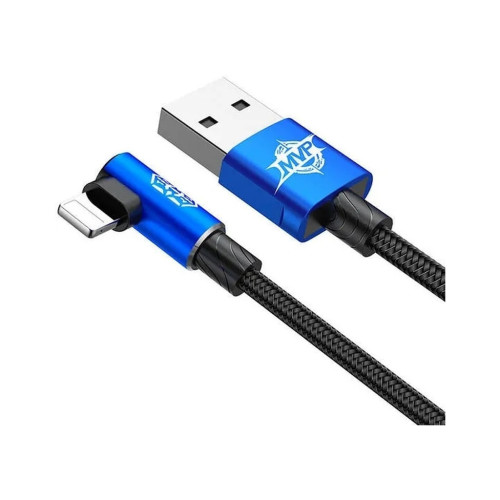 Дата кабель USB 2.0 AM to Lightning 2.0m 1.5A 90° corner blue Baseus (CALMVP-A03) – Baseus (вид 1)