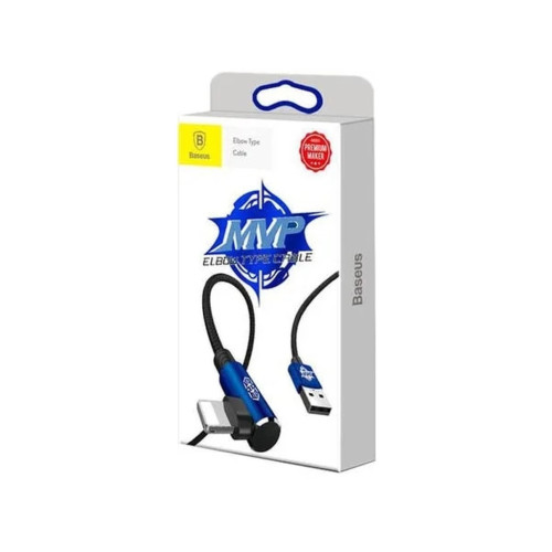Дата кабель USB 2.0 AM to Lightning 2.0m 1.5A 90° corner blue Baseus (CALMVP-A03) – Baseus (вид 2)