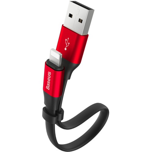 Дата кабель USB 2.0 AM to Lightning 0.23m 2A black/red Baseus (CALMBJ-B91) – Baseus