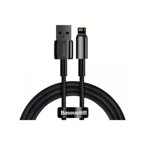 Дата кабель USB 2.0 AM to Lightning 2.0m 2.4A black Baseus (CALWJ-A01) – Baseus