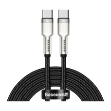 Дата кабель USB-C to USB-C 2.0m 100W metal black Baseus (CATJK-D01)