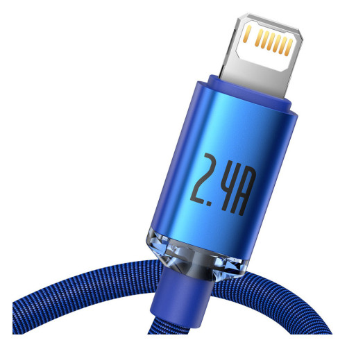 Дата кабель USB 2.0 AM to Lightning 1.2m 2.4A blue Baseus (CAJY000003) – Baseus (вид 2)