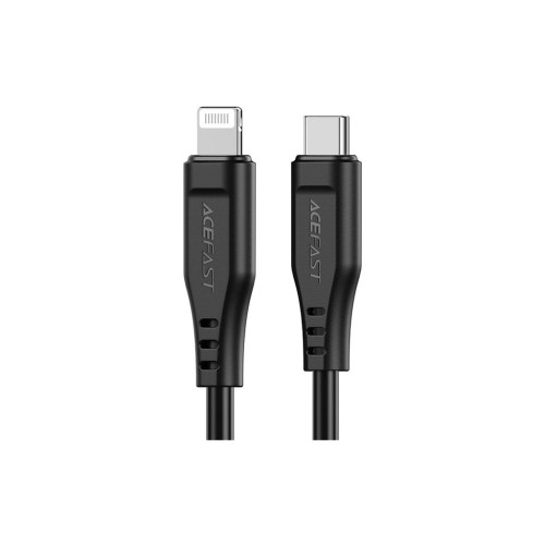Дата кабель USB-C to Lightning 1.2m 3.0A TPE C3-01 Black Acefast (6974316280804) – Acefast