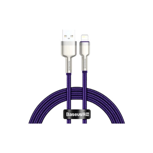 Дата кабель USB 2.0 AM to Lightning 2.0m 2.4A metal purple Baseus (CALJK-B05) – Baseus