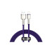 Дата кабель USB 2.0 AM to Lightning 2.0m 2.4A metal purple Baseus (CALJK-B05) – Baseus