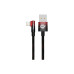 Дата кабель USB 2.0 AM to Lightning 1.0m 2.4A 90° corner black/red Baseus (CAVP000020) – Baseus