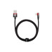 Дата кабель USB 2.0 AM to Lightning 1.0m 2.4A 90° corner black/red Baseus (CAVP000020) – Baseus (вид 1)