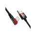 Дата кабель USB 2.0 AM to Lightning 1.0m 2.4A 90° corner black/red Baseus (CAVP000020) – Baseus (вид 2)