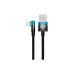 Дата кабель USB 2.0 AM to Lightning 2.0m 2.4A 90° corner black/blue Baseus (CAVP000121) – Baseus