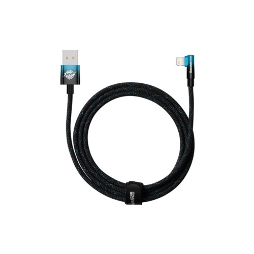 Дата кабель USB 2.0 AM to Lightning 2.0m 2.4A 90° corner black/blue Baseus (CAVP000121) – Baseus (вид 1)