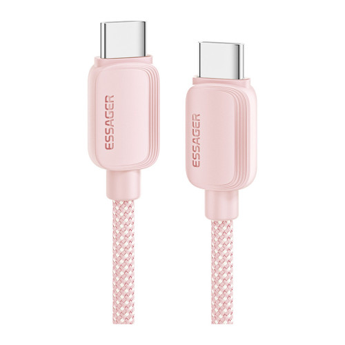 Дата кабель USB-C to USB-C 1.0m 100W pink Essager (EXCTT1-WL04-P) – Essager