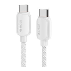 Дата кабель USB-C to USB-C 1.0m 100W white Essager (EXCTT1-WL02-P)