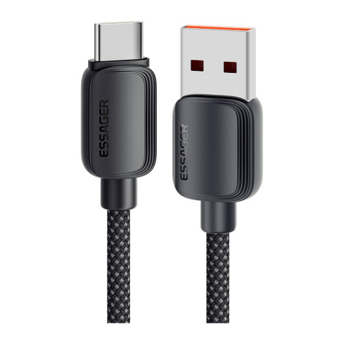 Дата кабель USB 2.0 AM to USB-C 2.0m 100W black Essager (EXC7A-WLA01-P) – Essager