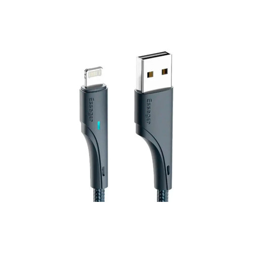 Дата кабель USB 2.0 AM to Lightning 3.0m 2.4A black Essager (EXCL-LSC01) – Essager