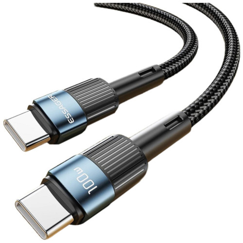 Дата кабель USB-C to USB-C 1.0m 100W blue Essager (EXCTT1-XC03) – Essager (вид 1)