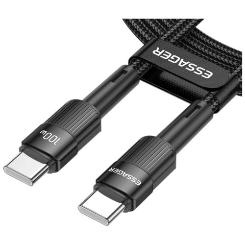 Дата кабель USB-C to USB-C 3.0m 100W black Essager (EXCTT1-XCC01) – Essager (вид 1)