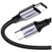 Дата кабель USB-C to USB-C 0.5m 3A 60W US261 black/gray Ugreen (50149) – UGREEN