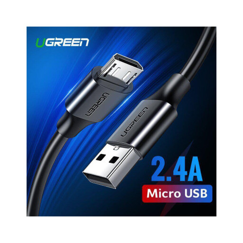 Дата кабель USB 2.0 AM to Micro 5P 3.0m 2A US289 black Ugreen (60827) – UGREEN (вид 1)