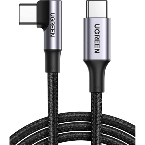 Дата кабель USB-C 2.0 to USB-C 1.0m 90° corner US334 black Ugreen (70643) – UGREEN (вид 1)