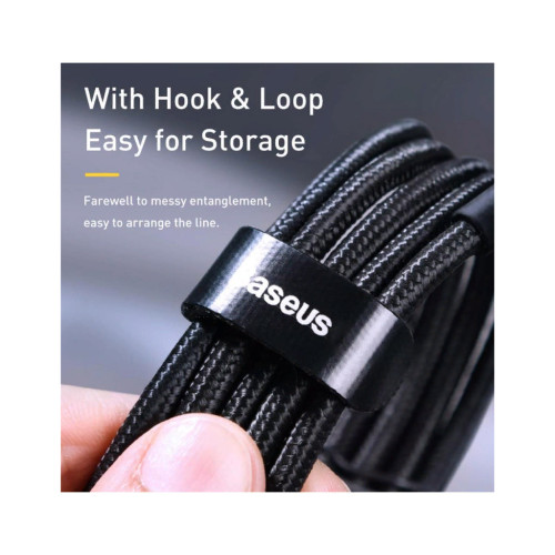Дата кабель USB-C to USB-C 2.0m PD2.0 100W (20V/5A) red+black Baseus (CATKLF-AL91) – Baseus (вид 2)
