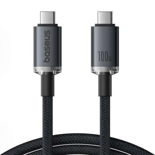 Дата кабель USB-C to USB-C 1.5m 100W USB3.2 20Gb black Baseus (P10318204111-00) – Baseus