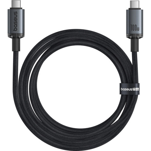 Дата кабель USB-C to USB-C 1.5m 100W USB3.2 20Gb black Baseus (P10318204111-00) – Baseus (вид 1)