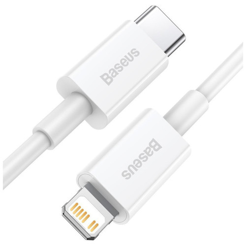Дата кабель USB-C to Lightning 2.0m 20W white Baseus (CATLYS-C02) – Baseus (вид 1)