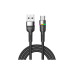 Дата кабель USB 2.0 AM to USB-C 1.0m 3A LED black Essager (EXCT-XCD01) – Essager