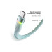 Дата кабель USB 2.0 AM to USB-C 1.0m 3A LED blue Essager (EXCT-XCD03) – Essager (вид 2)