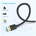 Дата кабель USB 3.0 AM/AM 0.5m US128 black Ugreen (10369) – UGREEN (вид 2)