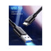 Дата кабель USB 3.0 AM to USB-C 0.5m 3A US184 black Ugreen (20881) – UGREEN (вид 1)